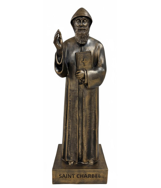 St Charbel Bronze Outdoor Statue - 1.2 m image