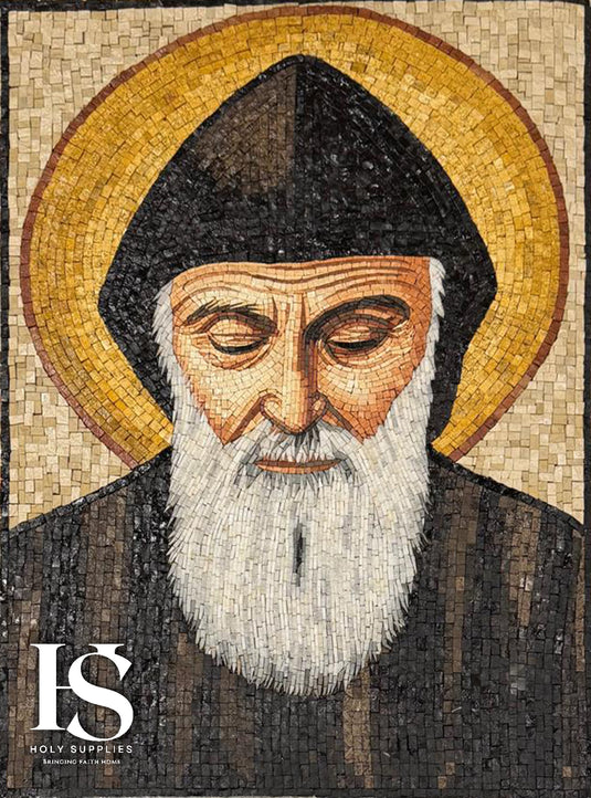 Saint Charbel Hand Made Mosaic image 0