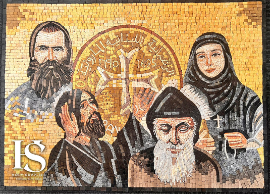 Maronite Saints Hand Made Mosaic image 1
