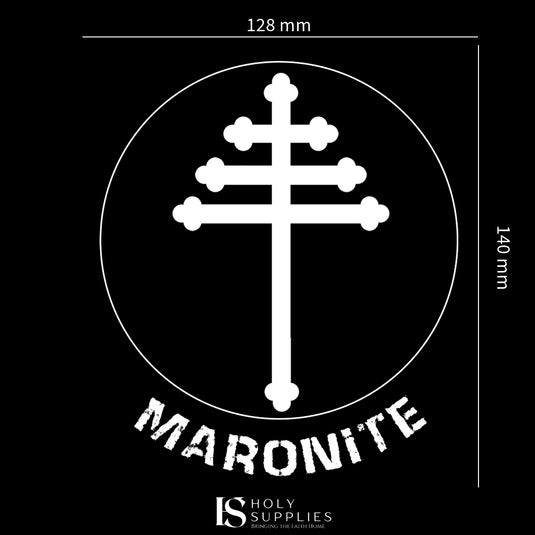 Maronite Cross Vinyl Car Sticker image 1