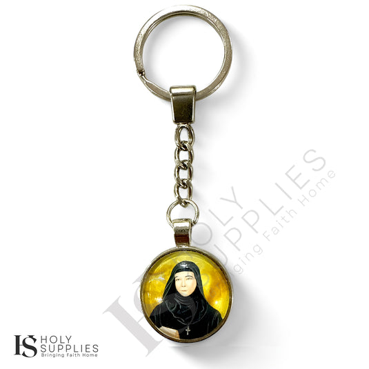 St Charbel &amp; St Rafqa double-sided keychain image 1