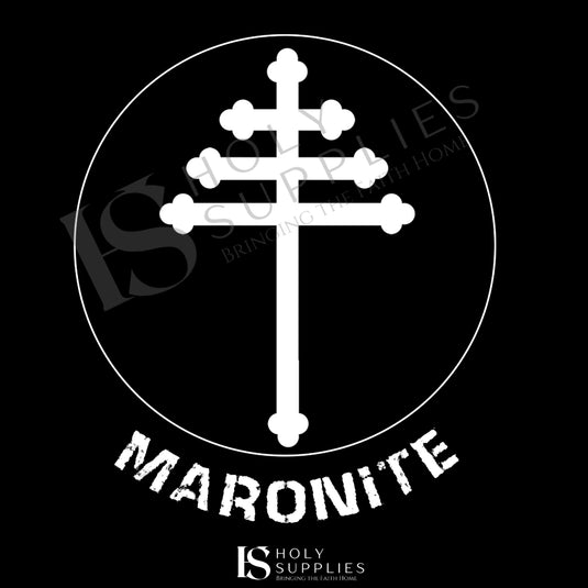 Maronite Cross  Vinyl Car Sticker image 0