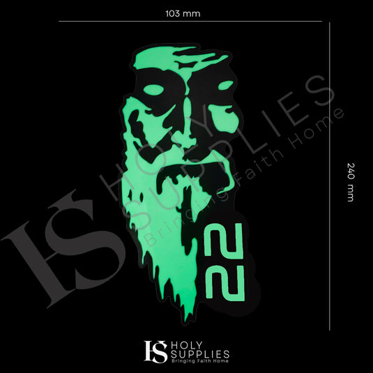 St Charbel 22 Glow in Dark Sticker image 1