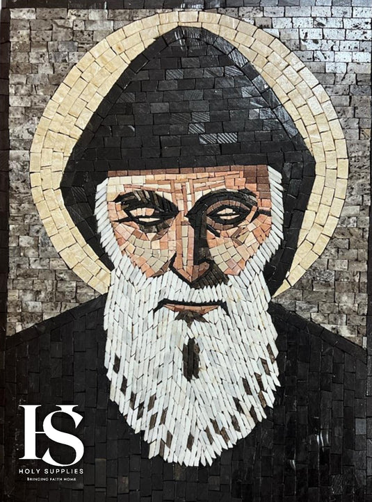 Saint Charbel Hand Made Mosaic image 6