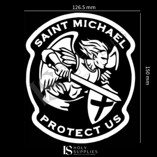 St. Michael Vinyl Car Sticker image 1