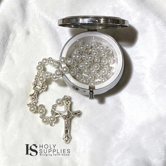 First Holy Communion Rosary with Keepsake Case image 1