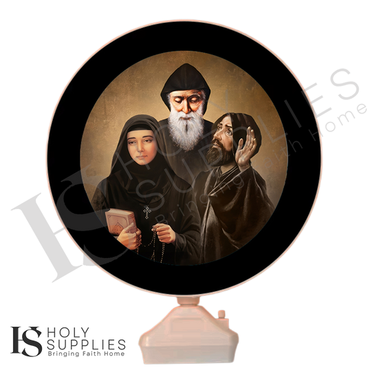 LED Mirror Icon - 3 Maronite Saints image